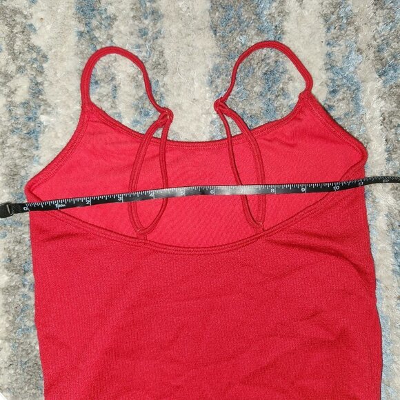 OYSHO Ribbed Red Hot Swimsuit || Retail 799 || NWT - Picture 7 of 9